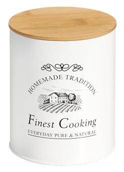 Банка "Finest Cooking" d-11х13,5 металл/дерево 3824-9 KESPER