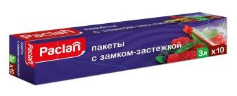 Пакет с замком-застежкой 27218 см,, 3л,, 10шт,, 404040 Paclan