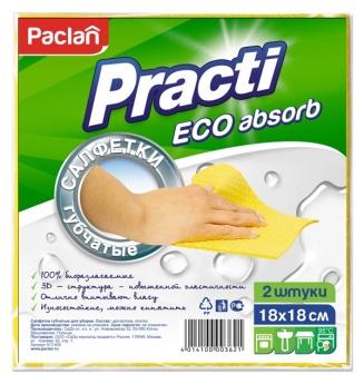 Губчатые салфетки 18х18см 2шт,, 410164 Paclan