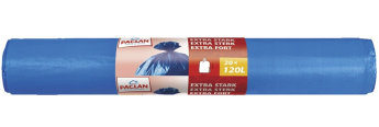 Мешки для мусора Paclan Extra Stark 120 л, 100*70 см, 20 шт, синий 4252974-552235 Paclan