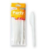 Нож пластиковый белый 12шт. PARTY EVERY DAY 430220 Paclan